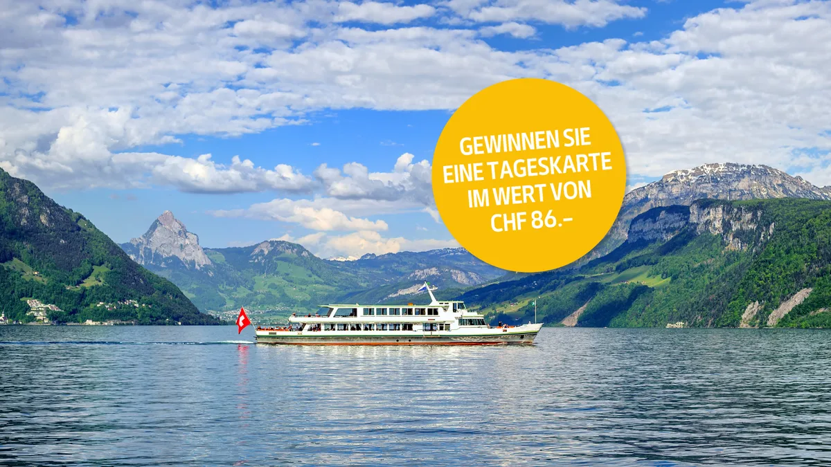 Störer__12_ Gewinnen Sie eine Schifffahrts Tageskarte für auf dem Vierwaldstättersee
