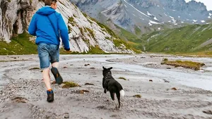 In den Schweizer Bergen lernten sich Martin Skalsky und Hund Cody erst richtig kennen.