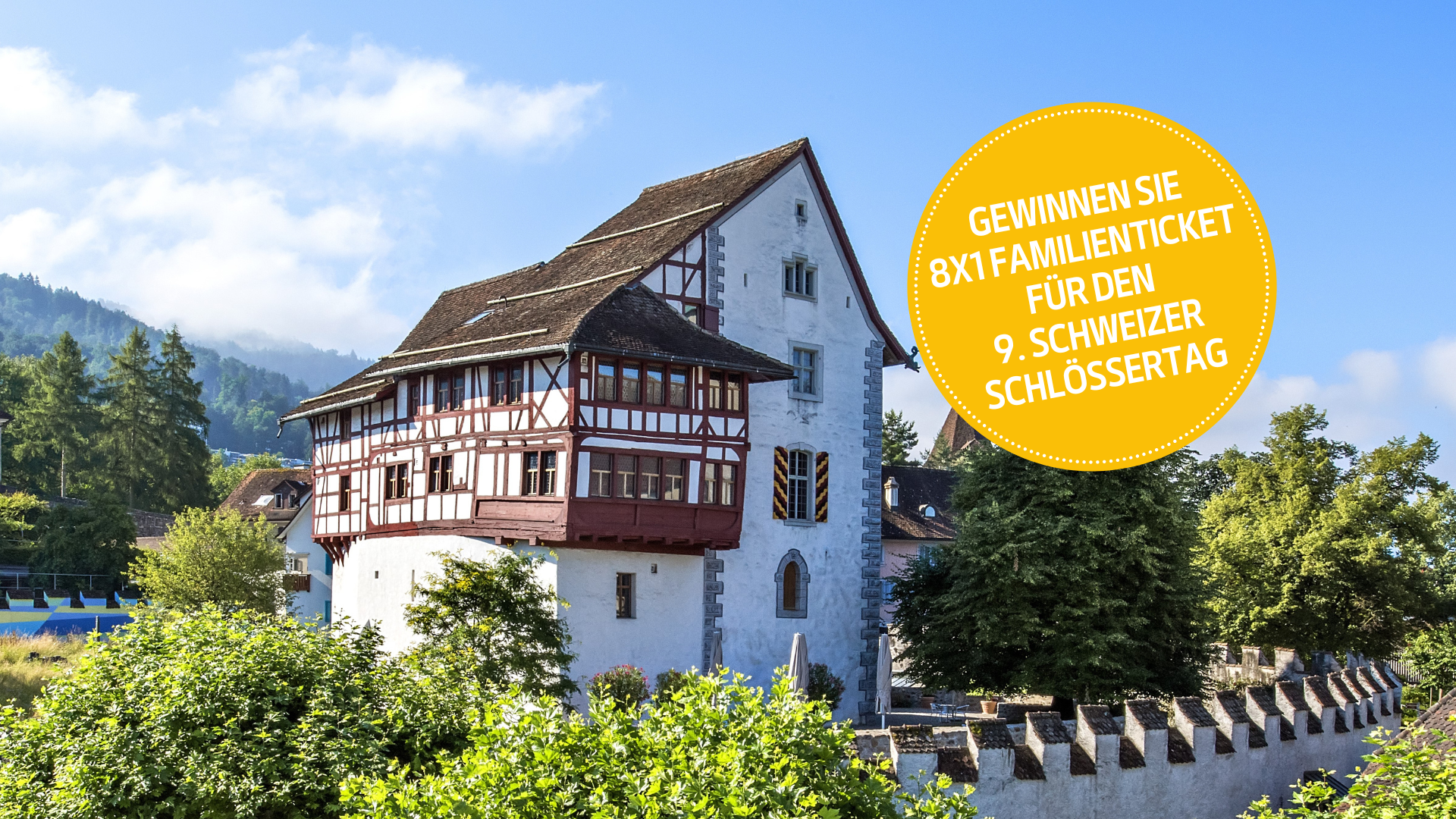 Gewinnen Sie einen Familieneintritt für den 9. Schweizer Schlössertag