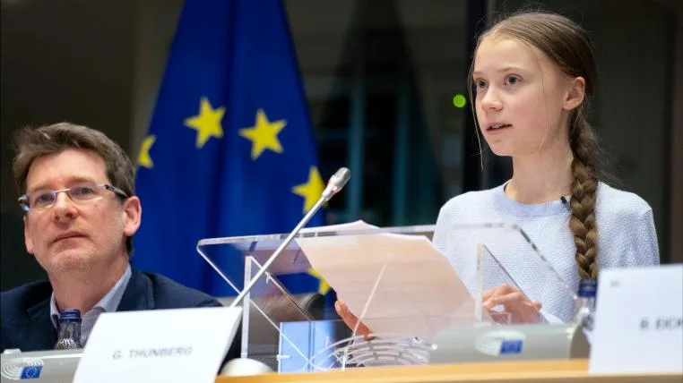 a148078dee9c70051ed516a367ea125a09cd3ea1 Greta Thunberg spricht vor dem Europaparlament