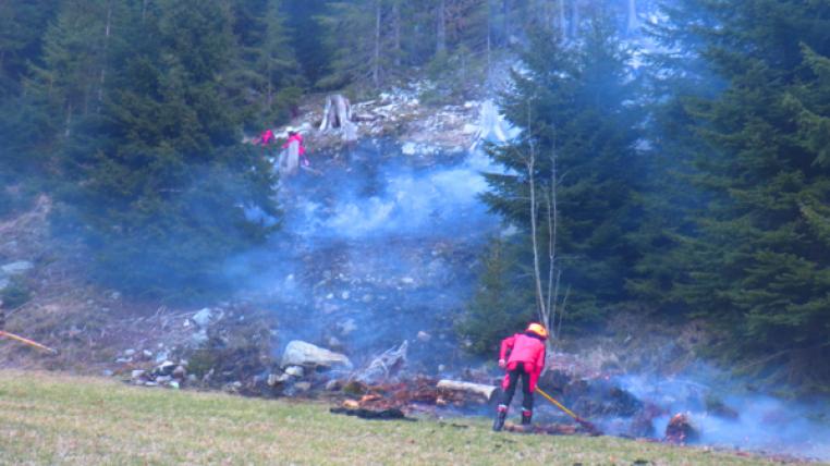 Waldbrand in Wassen UR