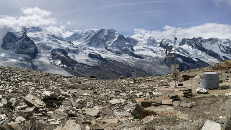 Permafrost-Messstationen auf dem Stockhorn-Plateau oberhalb Zermatt (3400 m ü.M., VS)