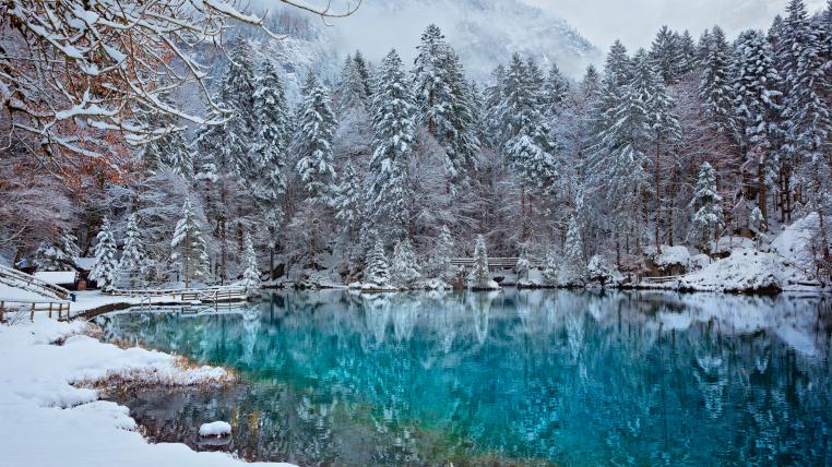 Blausee Kandergrund im Winter