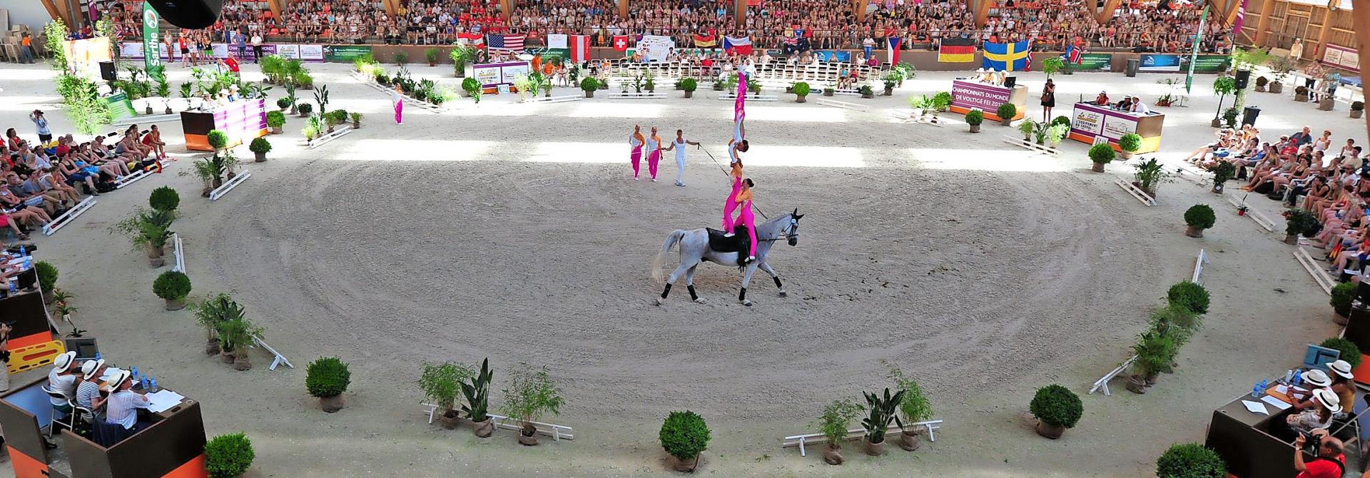 Voltigieren in der Halle