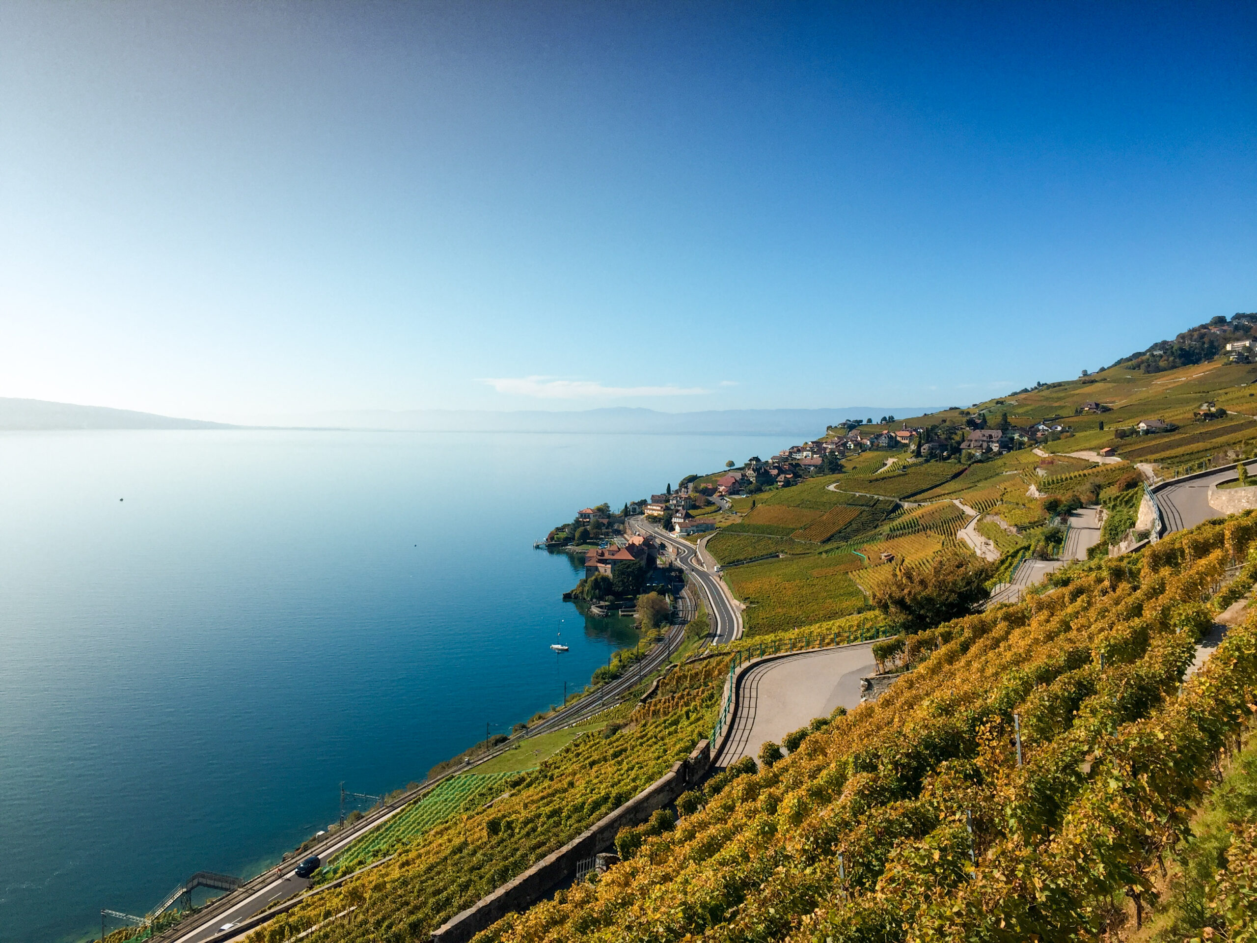 Unterwegs auf den Weinterassen des Lavaux