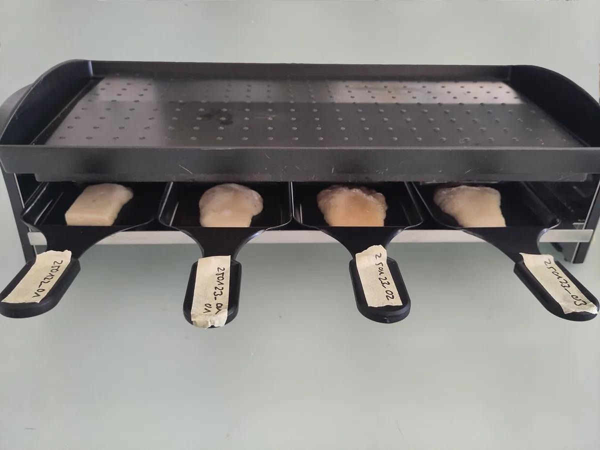 Veganes_Raclette_Nebenprodukt___Agroscope__Johann_Marmy___Verena_Looser Veganes Raclette aus Schweizer Nebenprodukten