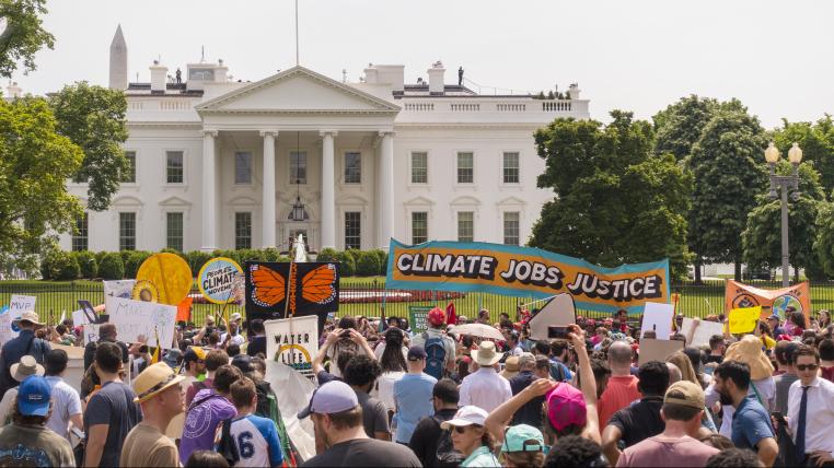Klimaproteste vor dem weissen Haus