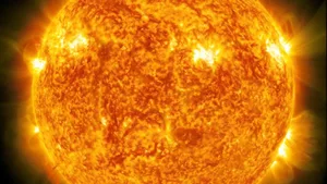 40 Jahre lang hatten Wissenschaftler über die Existenz riesiger
Wellenformen auch auf der Sonne spekuliert.