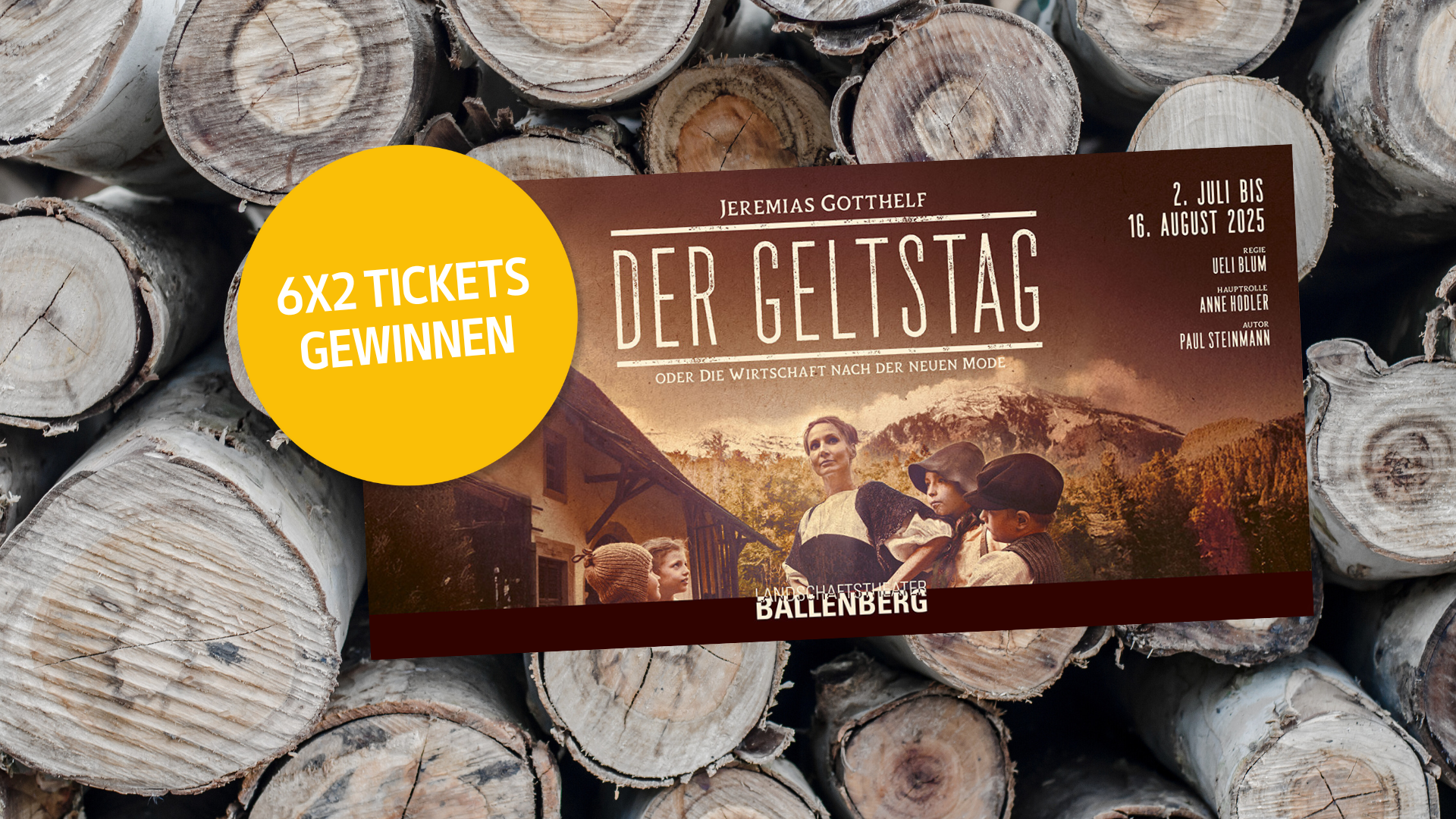 TierWelt lesen und Tickets für das Landschaftstheater Ballenberg gewinnen