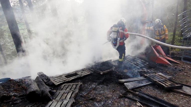 Waldbrand in Fischingen TG