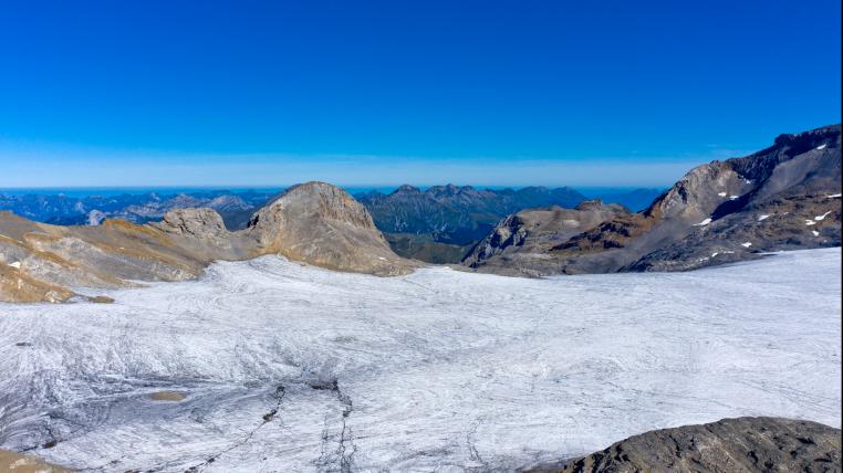 Plaine-Morte-Gletscher im Wallis/Berner Oberland