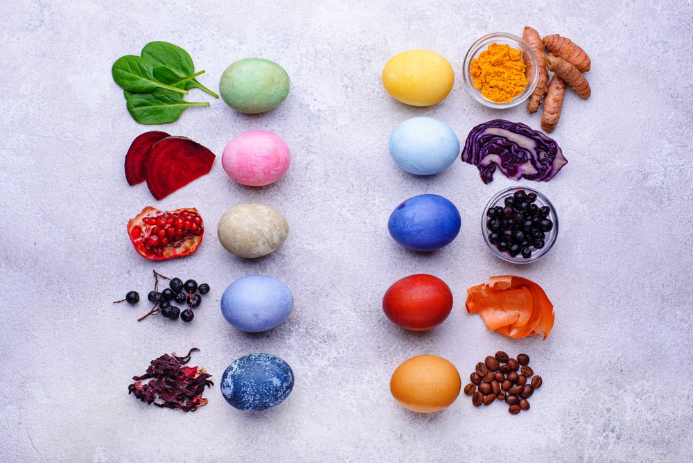 Eier färben mit Naturfarben