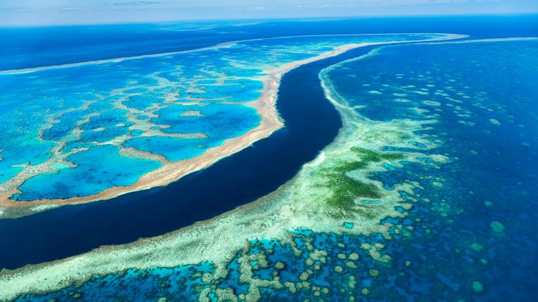 Great Barrier Reef von oben